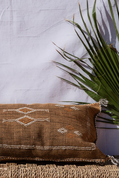 MOROCCAN CACTUS PILLOW | CAMEL