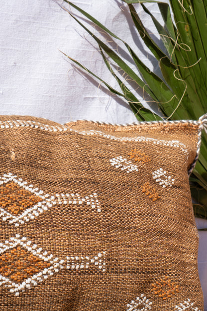 MOROCCAN CACTUS PILLOW | CAMEL