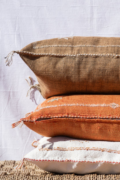 MOROCCAN CACTUS PILLOW | WHITE