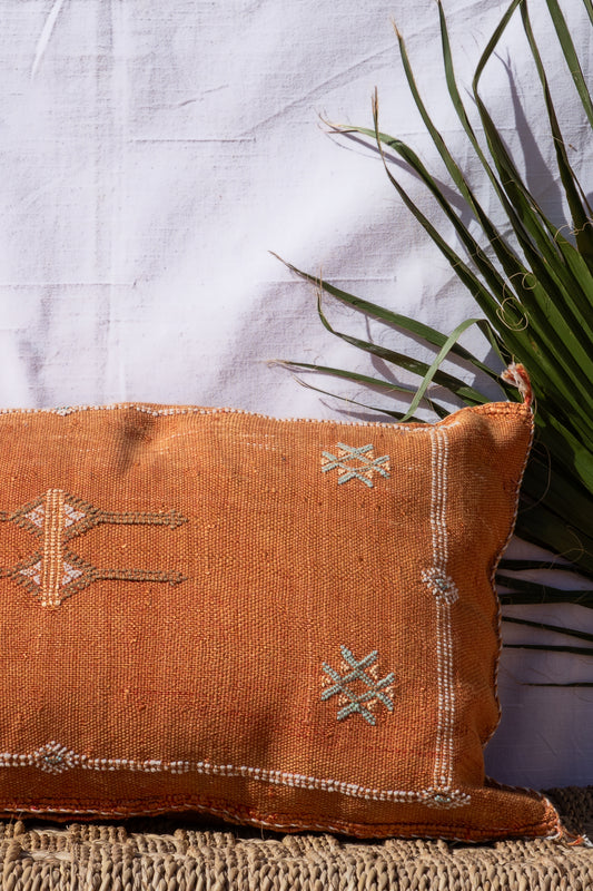 MOROCCAN CACTUS PILLOW | PASTEL ORANGE