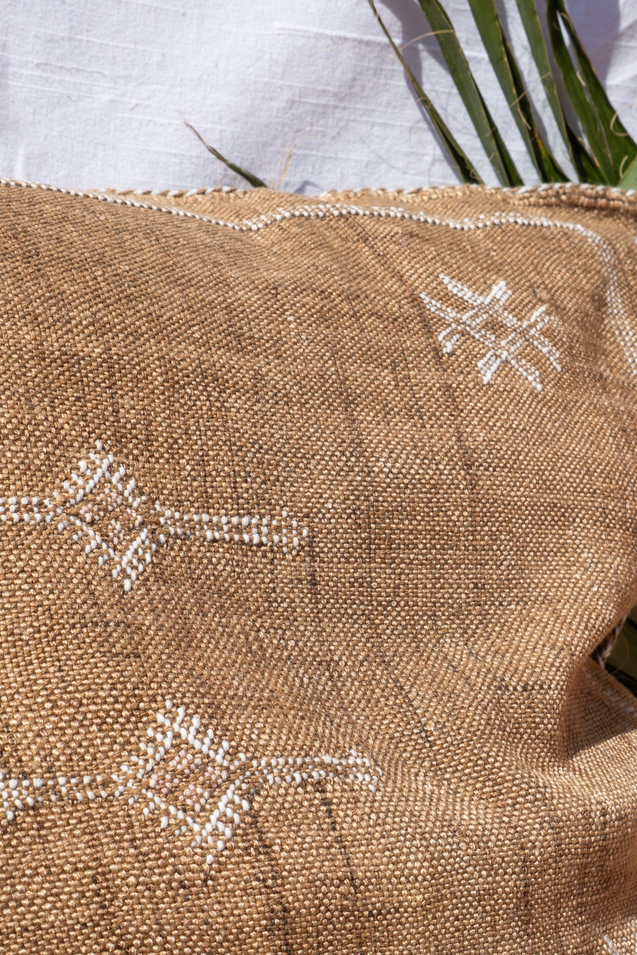 MOROCCAN CACTUS PILLOW | LIGHT CAMEL