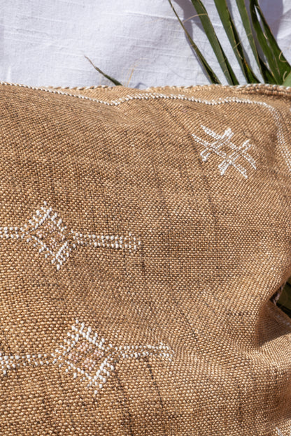 MOROCCAN CACTUS PILLOW | LIGHT CAMEL