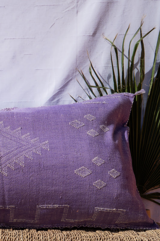 MOROCCAN CACTUS PILLOW | PURPLE