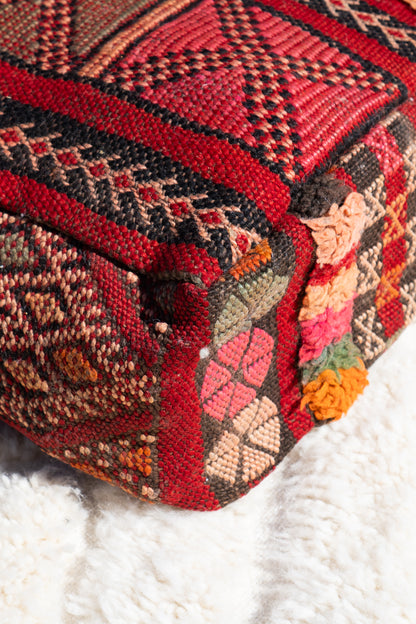 MOROCCAN VINTAGE POUF | ANZA