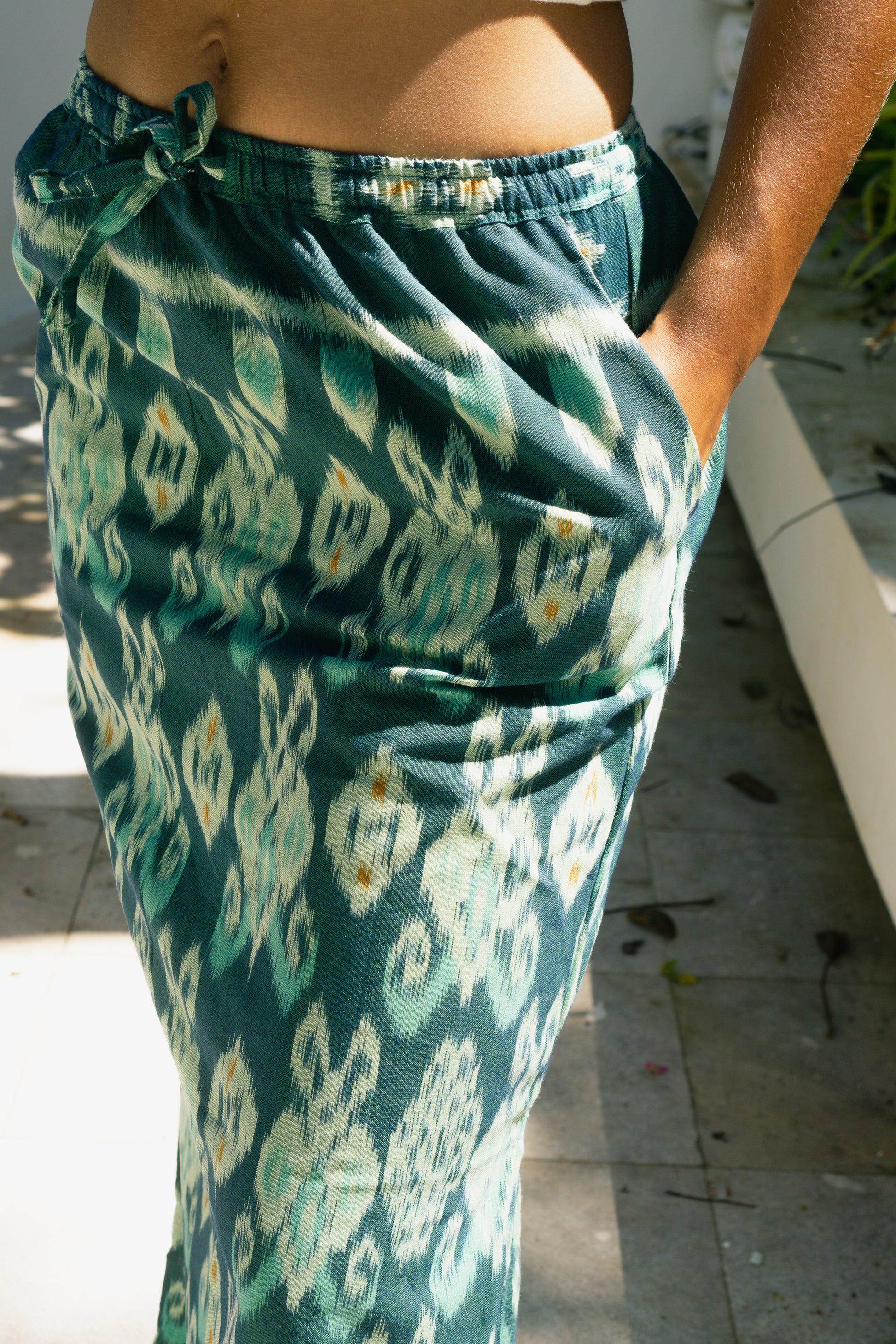 Traditional Bali Fabric Mindful Fashion Blue Selalu Skirt