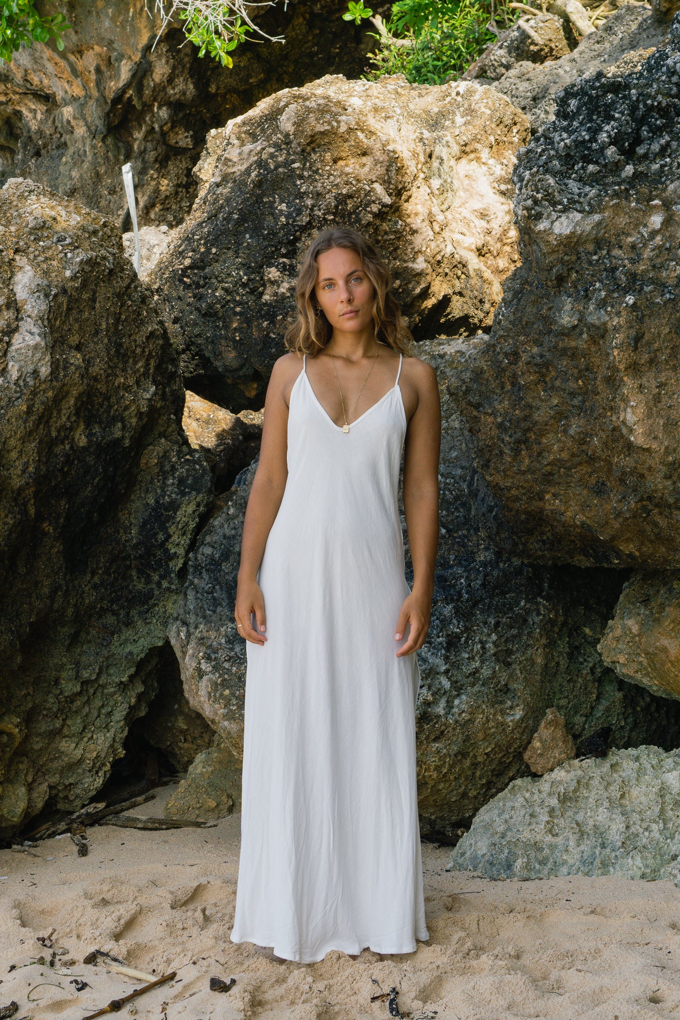 Long White DEWI DRESS Beach Wear | Handmade in Bali SUN ON Designs Long White DEWI DRESS Beach Wear | Handmade in Bali SUN ON Designs